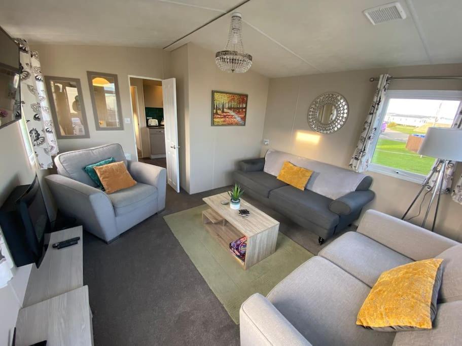 Cosy & Modern Private Seaview Caravan North Seaton 外观 照片
